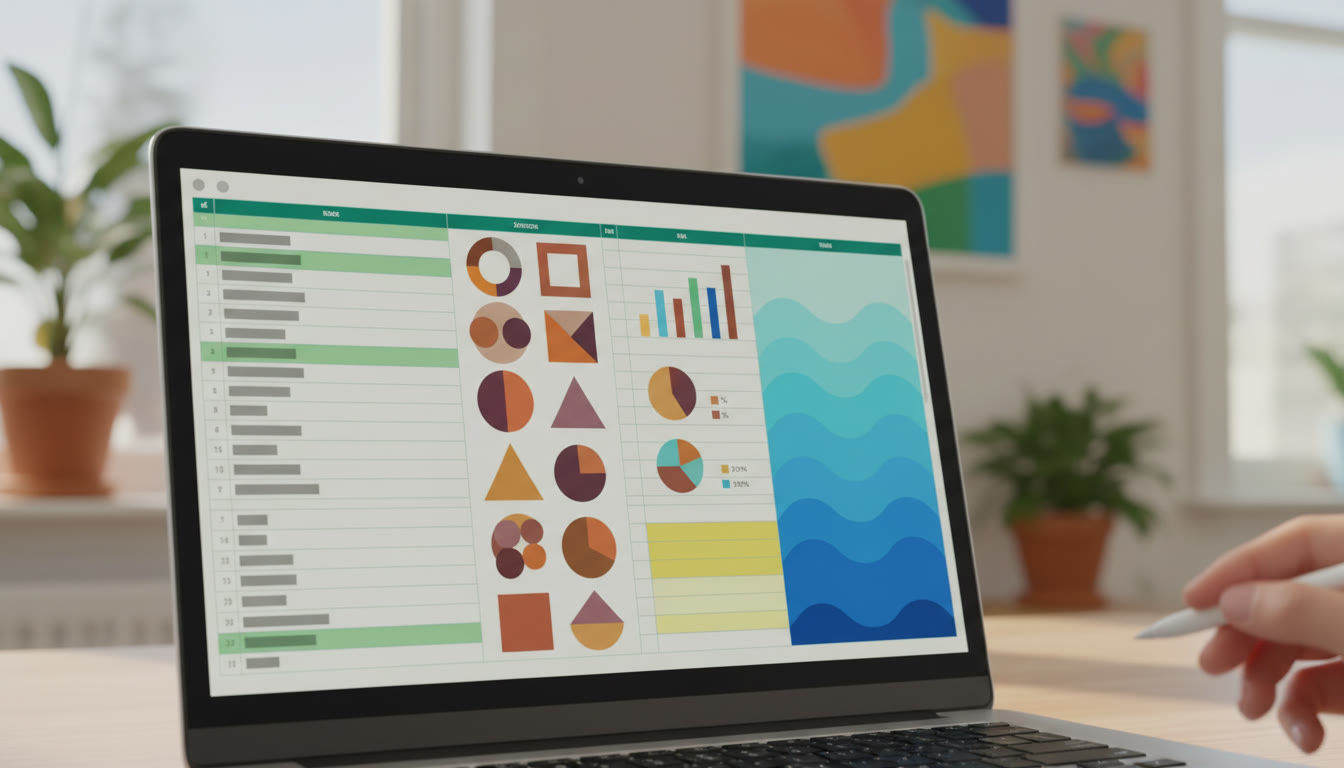 Photo Idea : A close-up of a laptop screen showing a table tracking quote word counts and sources