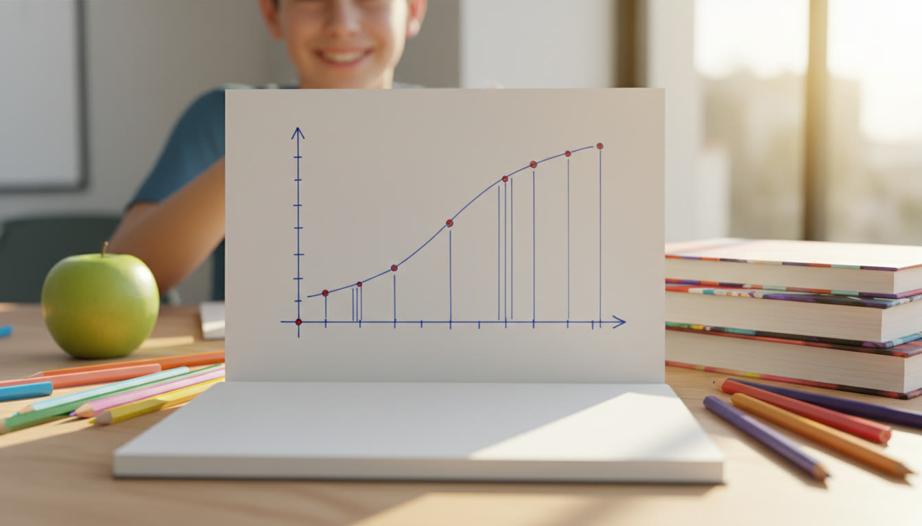 Photo Idea : Close-up of a clean graph with error bars and labeled axes on a notebook