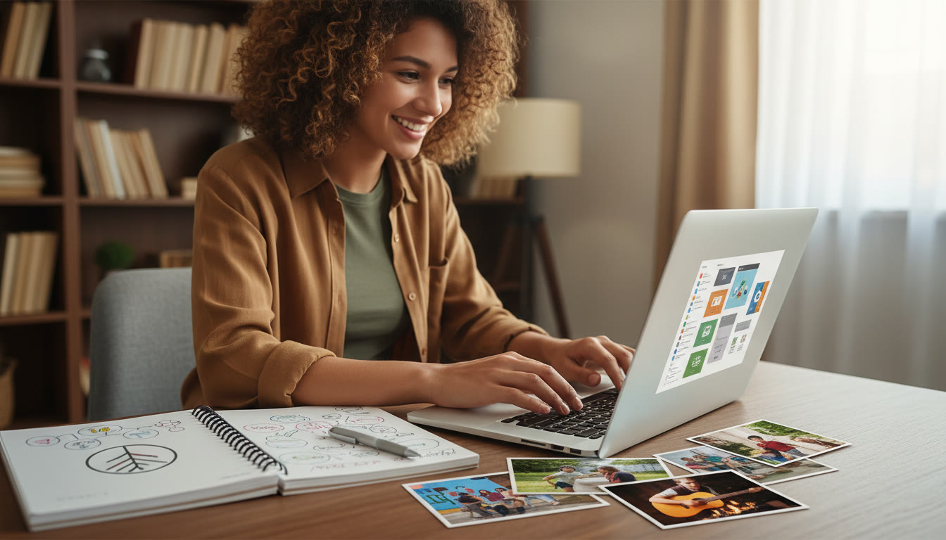 Photo Idea : Student typing a 