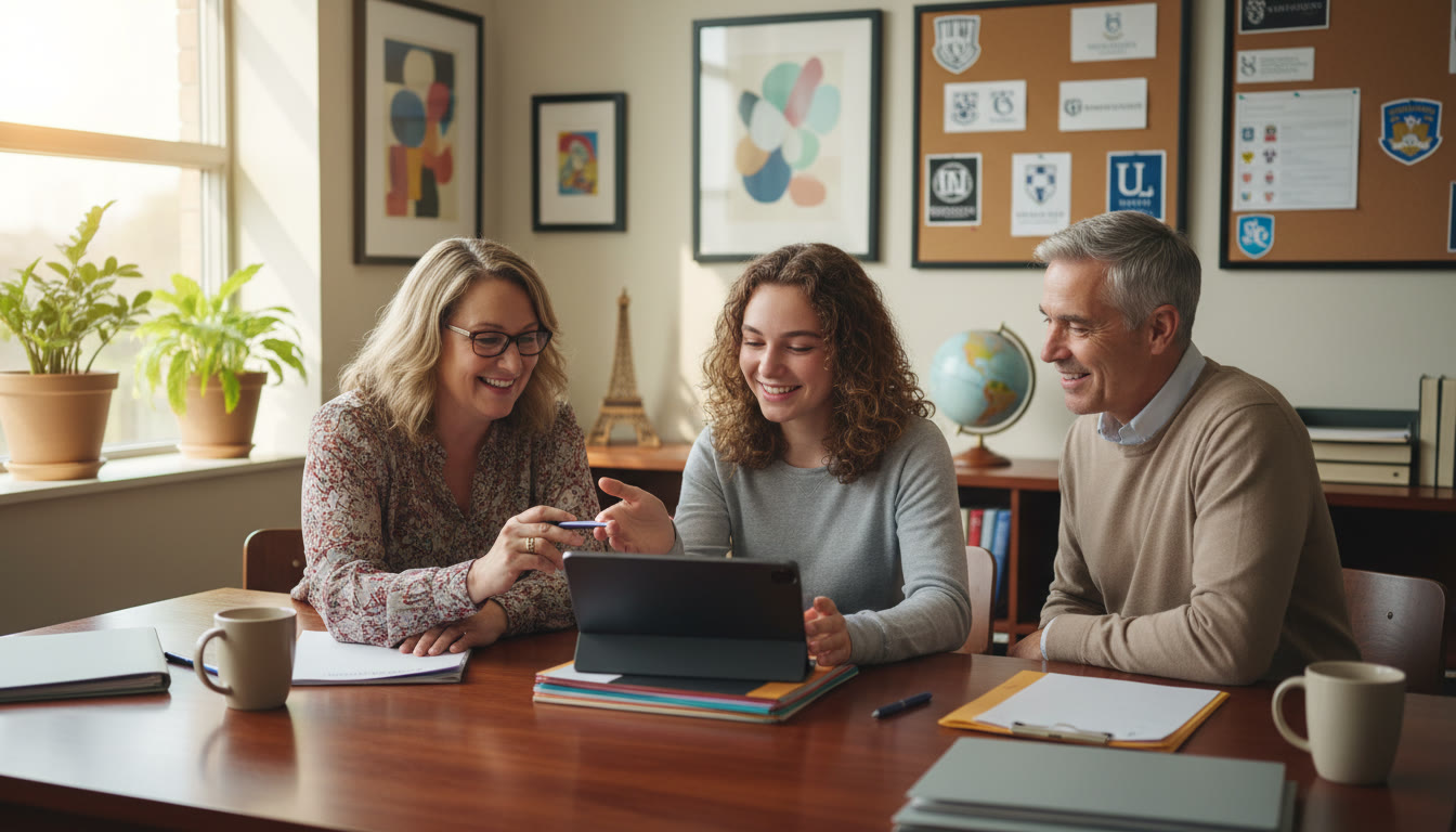 Photo Idea : A small group meeting in a counselor