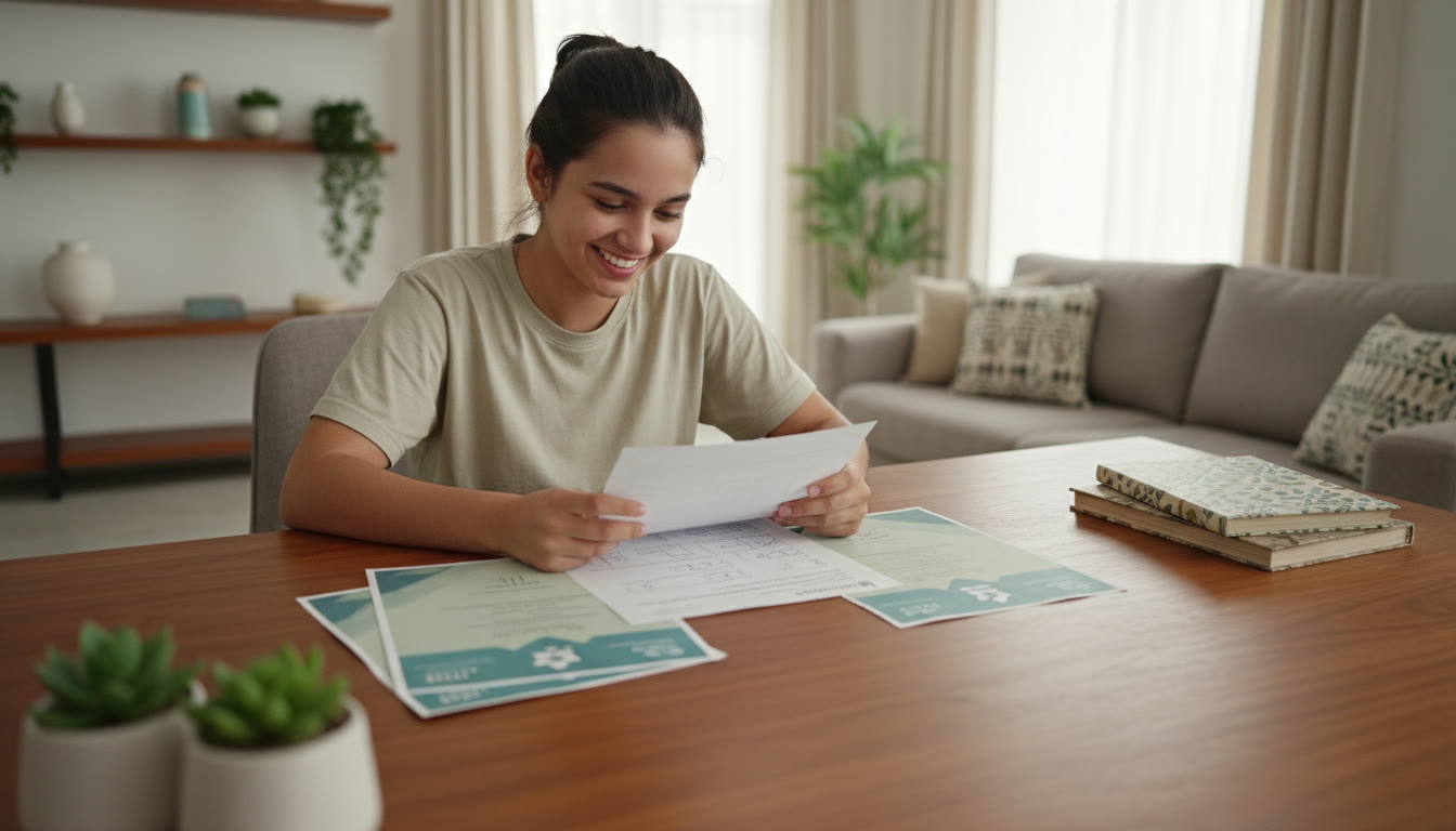 Photo Idea : Student reviewing a NEET question paper beside official-looking category documents