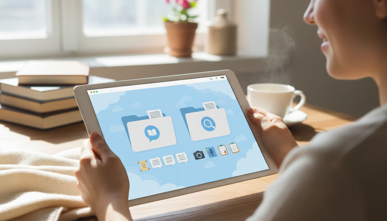 Photo Idea : Open cloud drive with organized folders labeled 