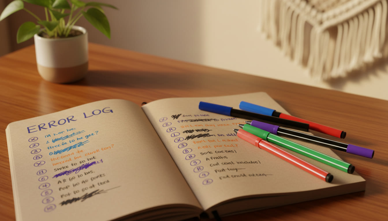 Photo Idea : Close-up of a notebook labeled