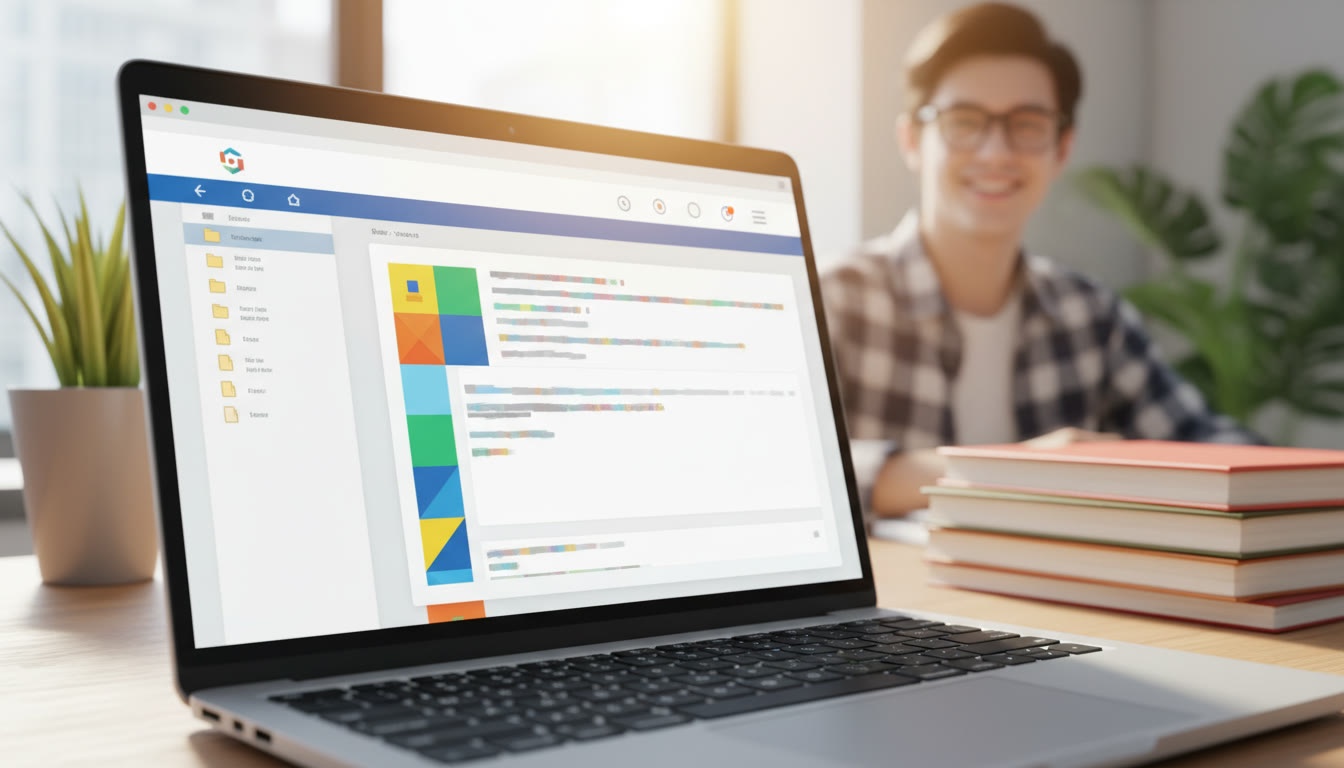 Photo Idea : Close-up of a laptop screen showing a clean GitHub repository with a README and folders