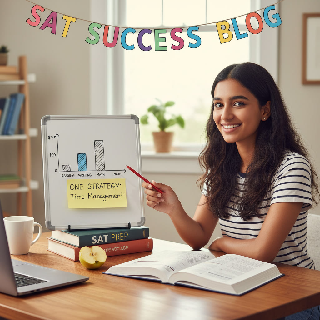 Small whiteboard showing a simple timing heatmap and a sticky note with 