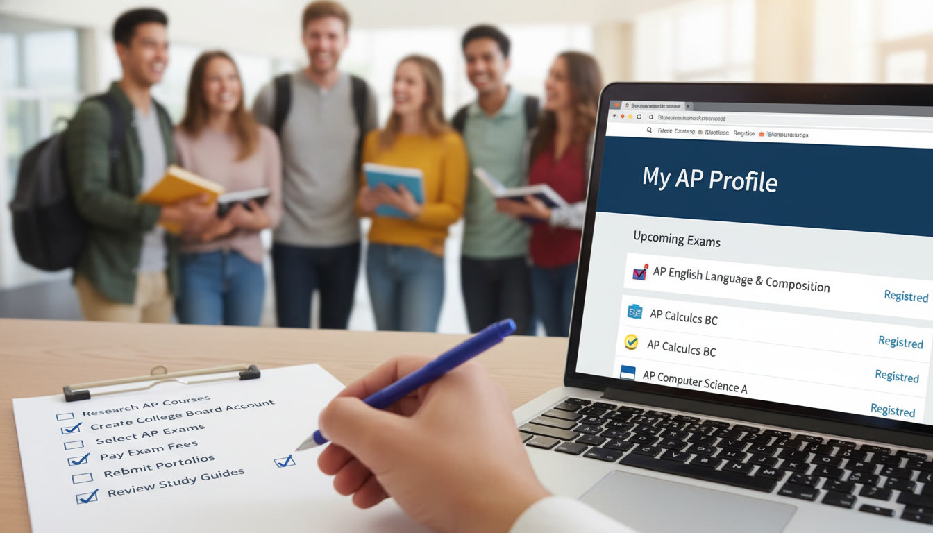 Photo Idea : A close-up of a printed checklist with boxes ticked, beside a laptop showing a 