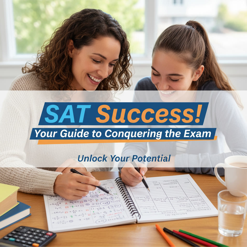 Photo idea: A tutor and student sitting together, pointing at a notebook with solved problems and an organized error log.