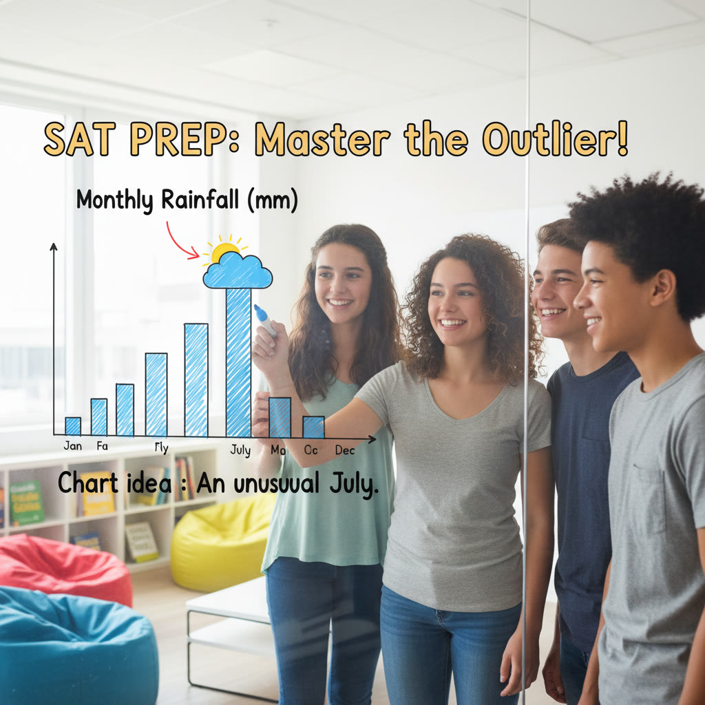 Chart idea: A bar chart showing monthly rainfall with one standout month to illustrate an outlier scenario described in the blog.