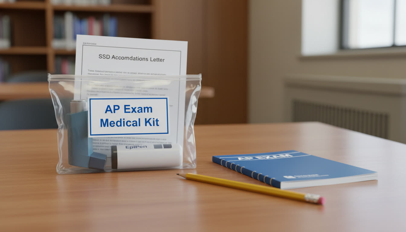 Photo Idea : Close-up of a small clear pouch labeled 