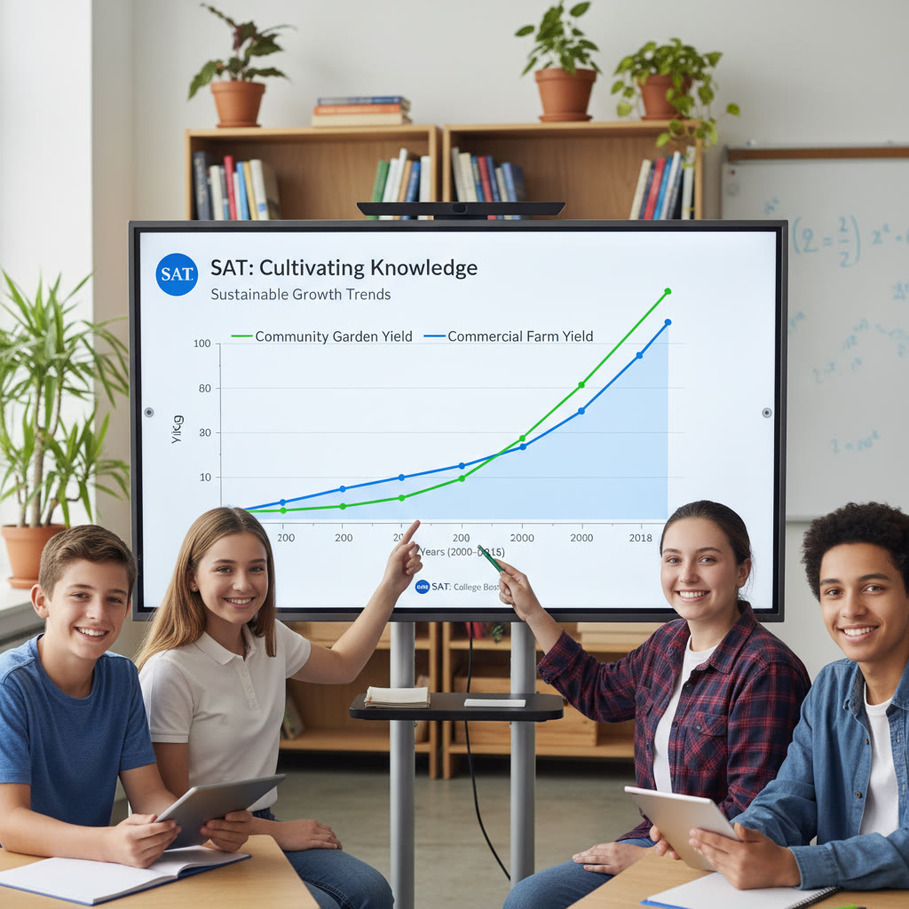 Line graph idea: A clean line graph comparing 