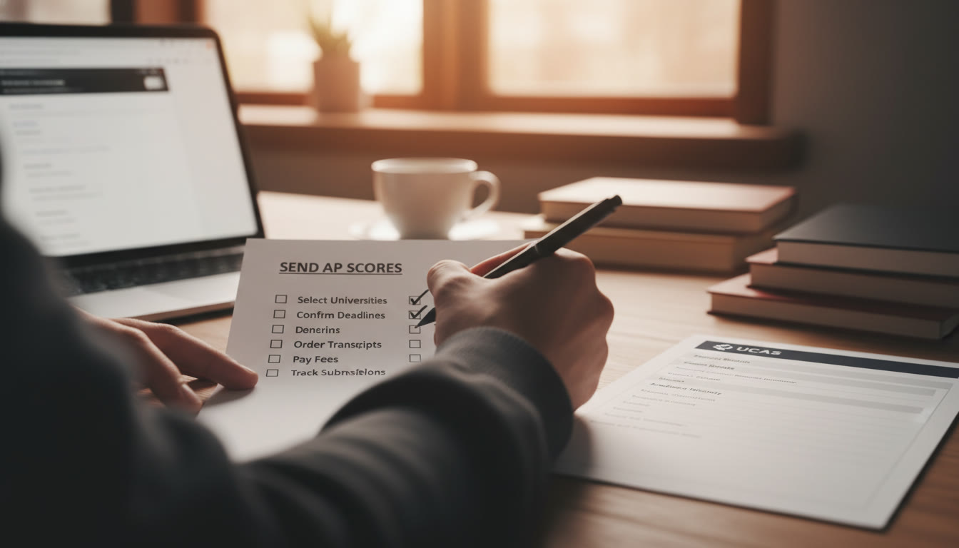 Photo Idea : Close-up of a student’s hand filling out a checklist titled 