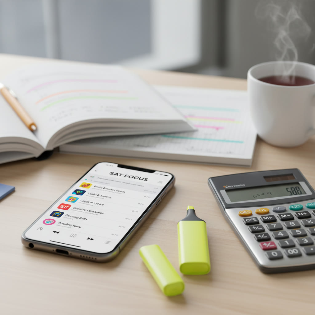 Close-up of a playlist on a phone screen labeled 