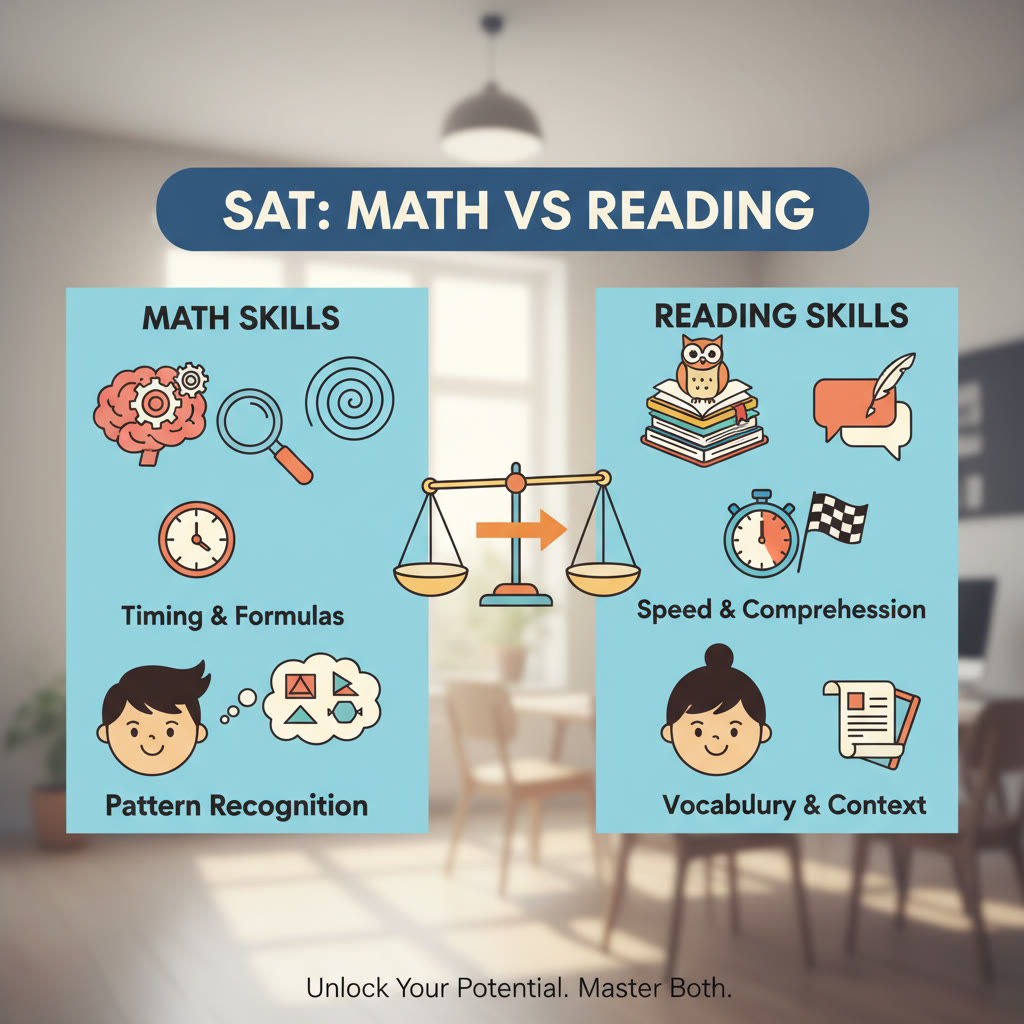 Why Score Gaps Exist Between SAT Math and Reading Sections (And How to Close Them)