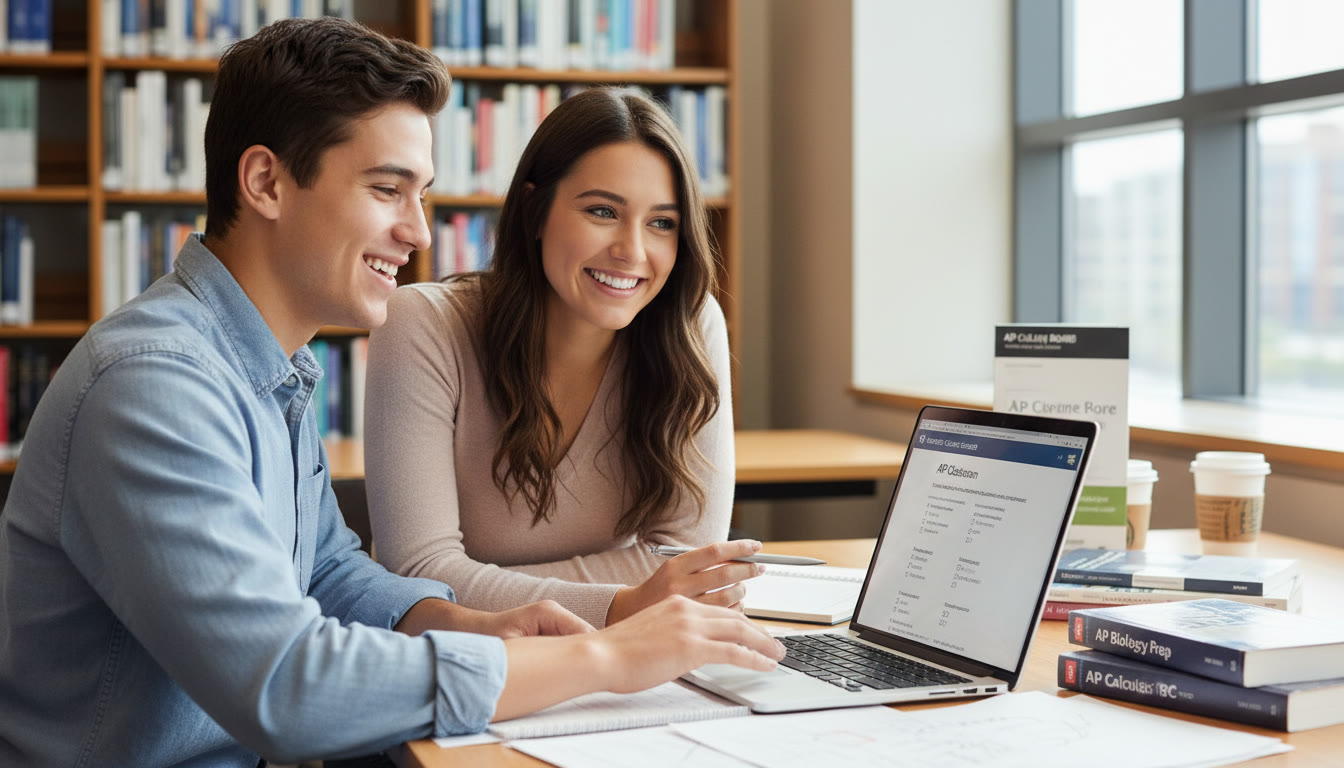 Photo Idea : A tutor and student in a short 1-on-1 session, laptop open, both smiling—captures personalized guidance and quick feedback during micro-study.
