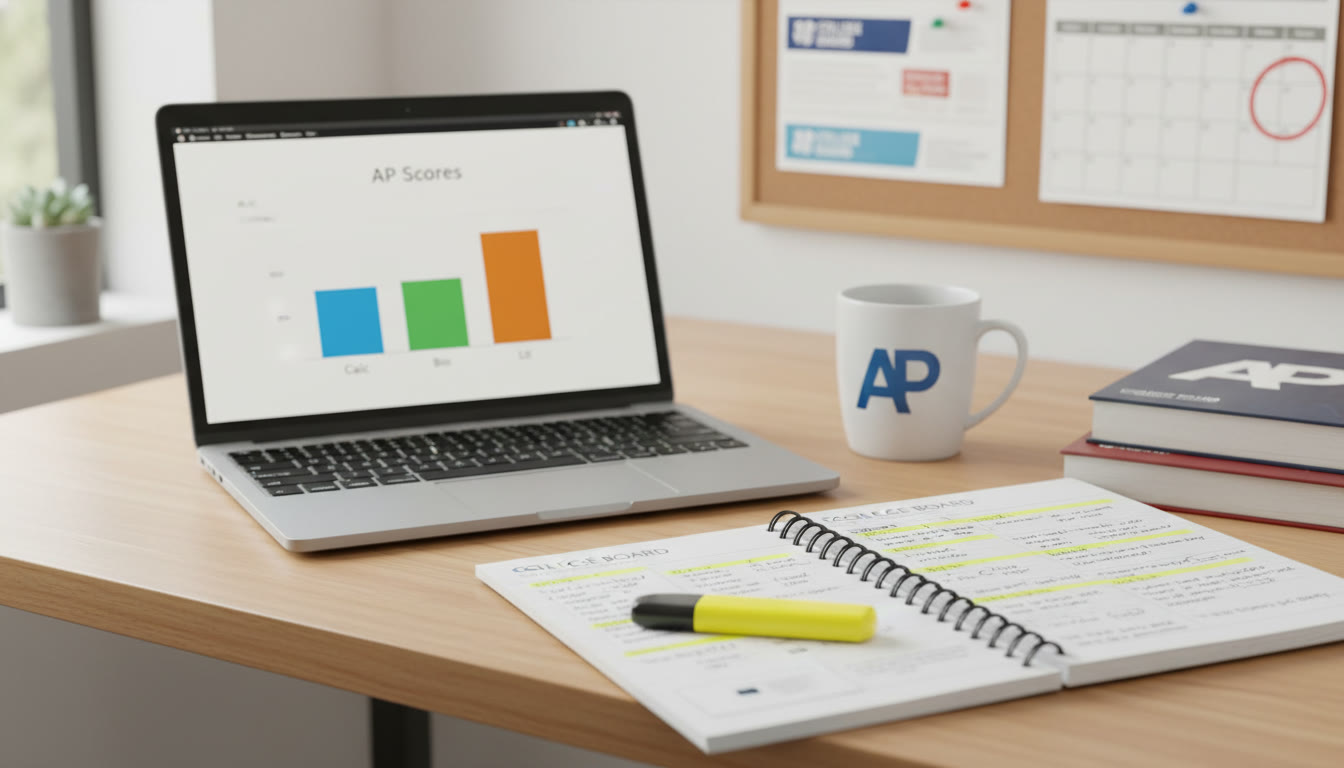 Photo Idea : A clean, student-friendly desk setup with a laptop showing a colorful bar chart, a notebook with handwritten annotations, and a highlighter—conveys study and creation of visuals.
