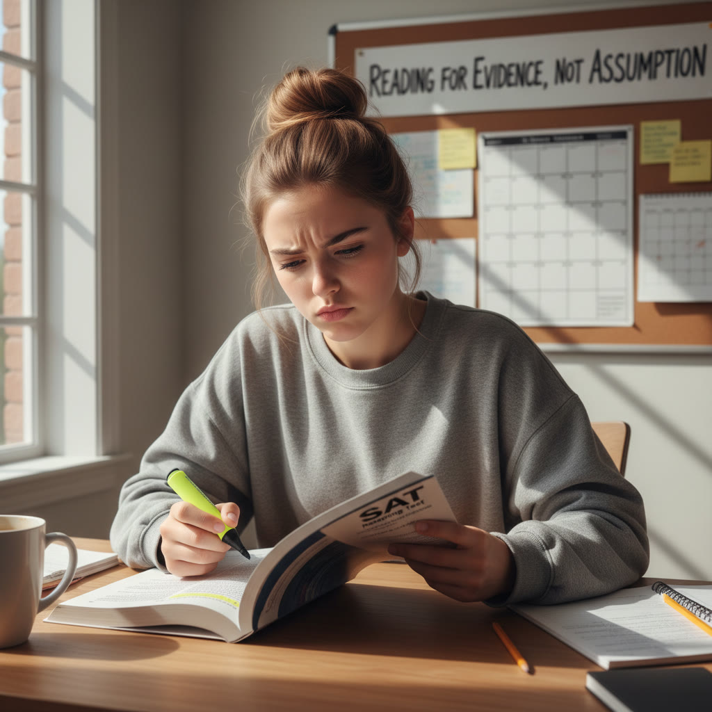 Photo idea: A student at a desk highlighting a paragraph with a thoughtful, slightly puzzled expression—caption: 