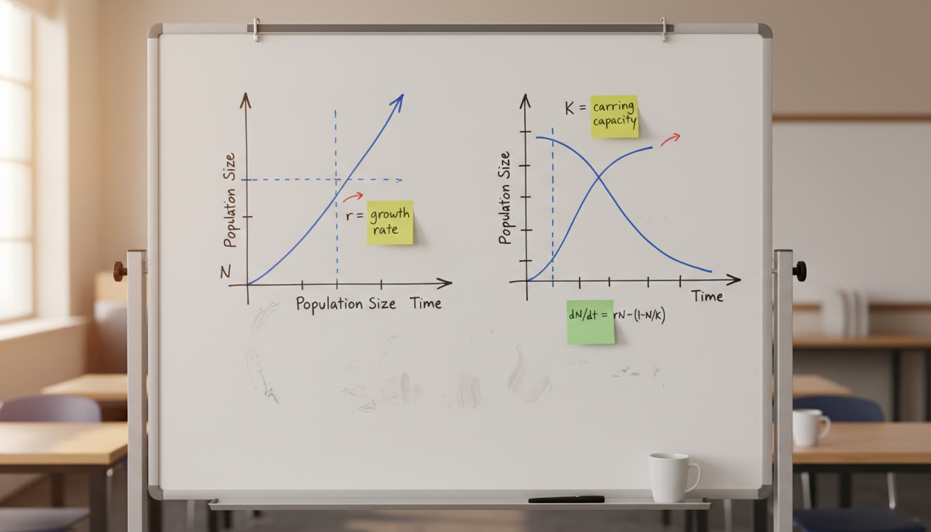 Bio Ecology Math: Understanding r, K, and the Dance Between Logistic and Exponential Growth