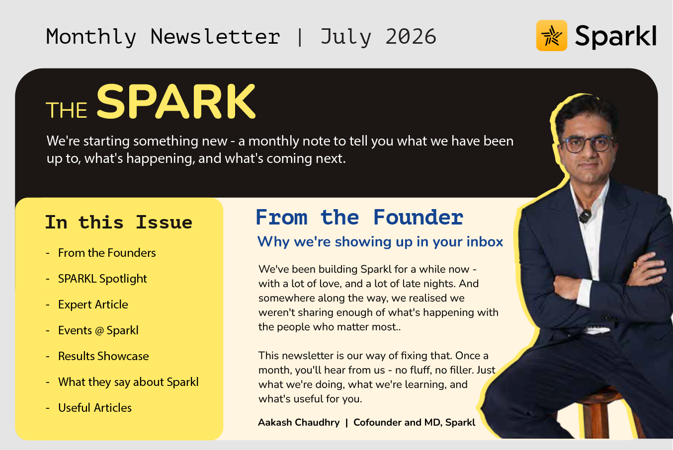 The Spark Monthly Newsletter July 2026